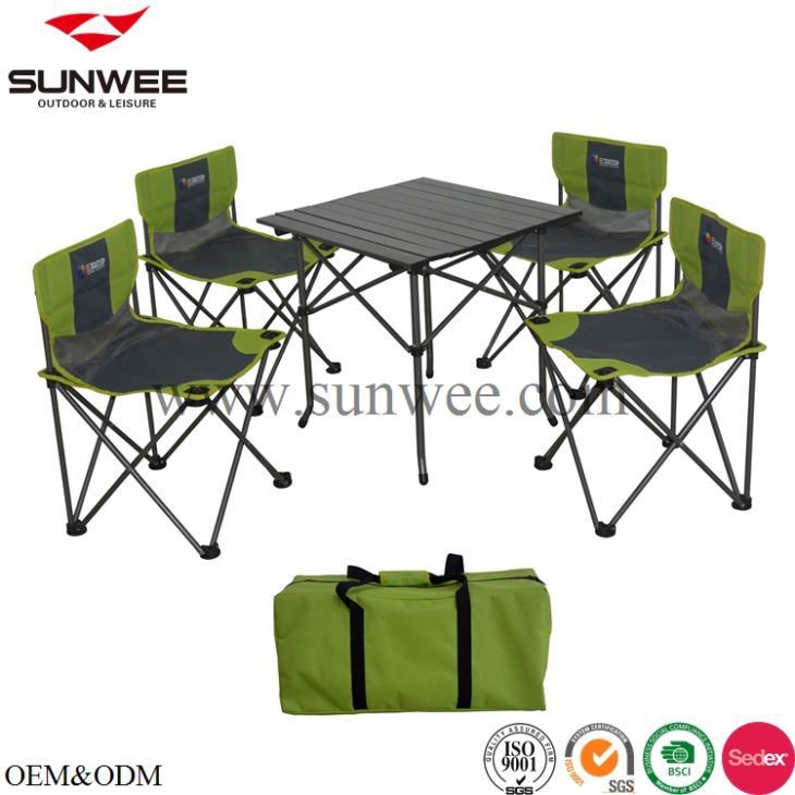 folding camping table and chairs